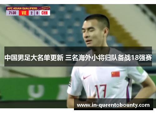 中国男足大名单更新 三名海外小将归队备战18强赛 中国男足大名单更新 三名海外小将归队备战18强赛